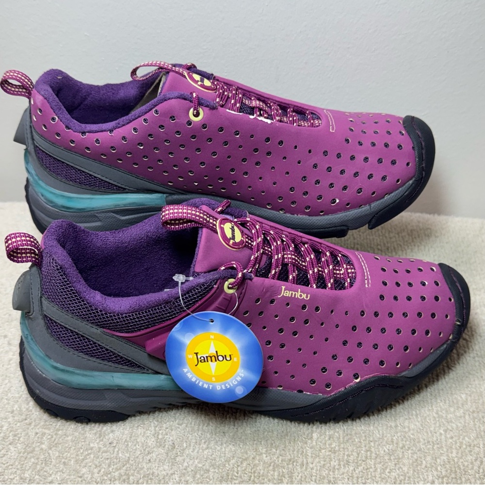 Jambu Women’s 7M Purple Slip On Trail Hiking Water Shoes Sneakers - Picture 2 of 9